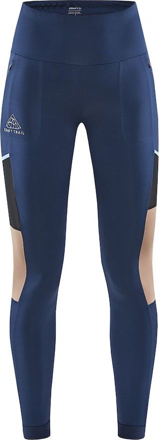 Dámské elastické kalhoty CRAFT Pro Trail Tights modré Velikost: S