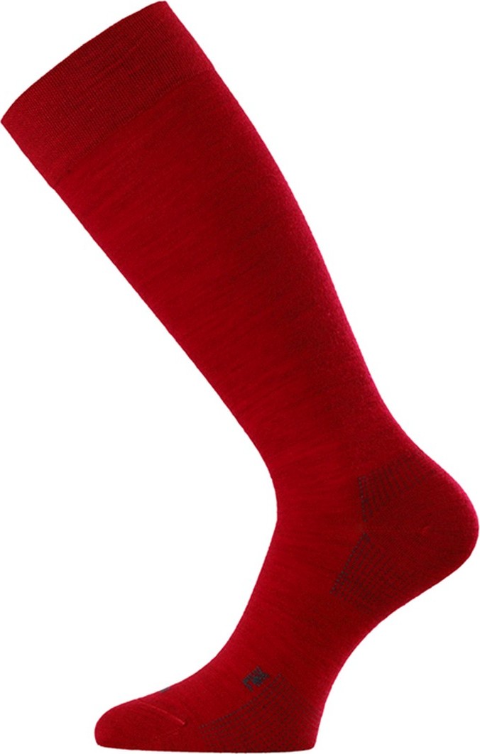 Unisex lyžařské podkolenky LASTING Ewk červené Velikost: (38-41) M