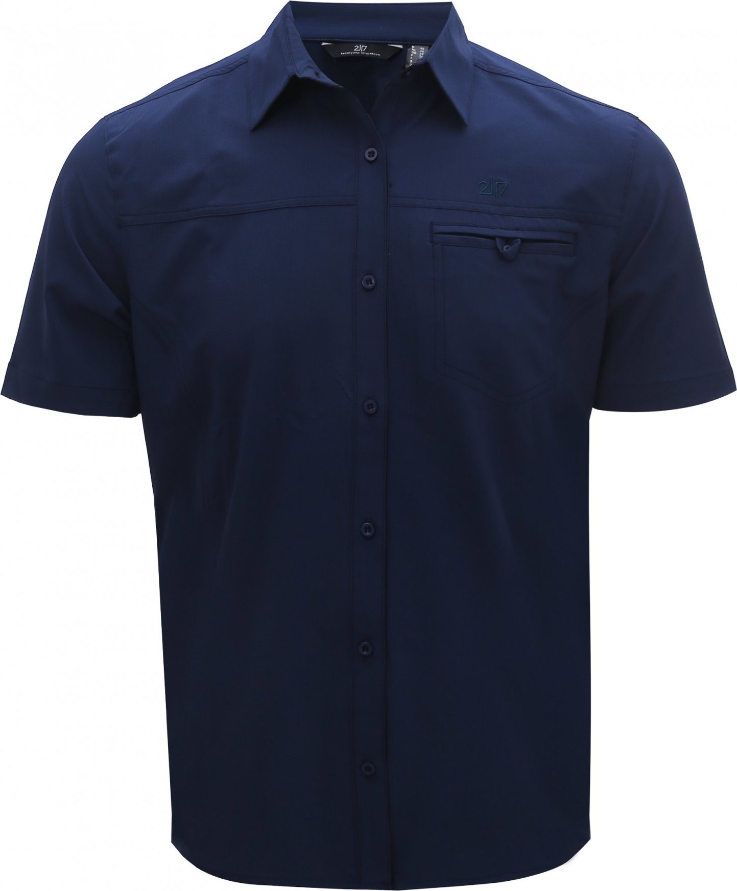 Pánská outdoorová košile s krátkým rukávem 2117 Igelfors modrá Velikost: XXL