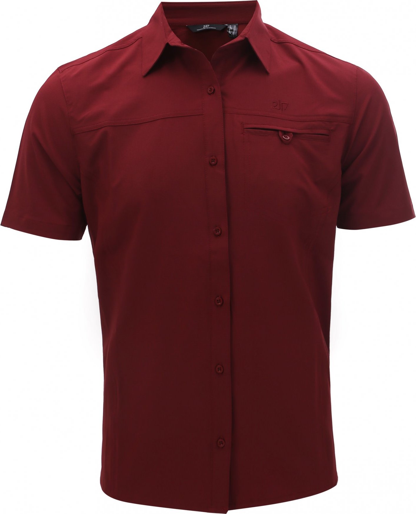 Pánská outdoorová košile s krátkým rukávem 2117 Igelfors červená Velikost: M