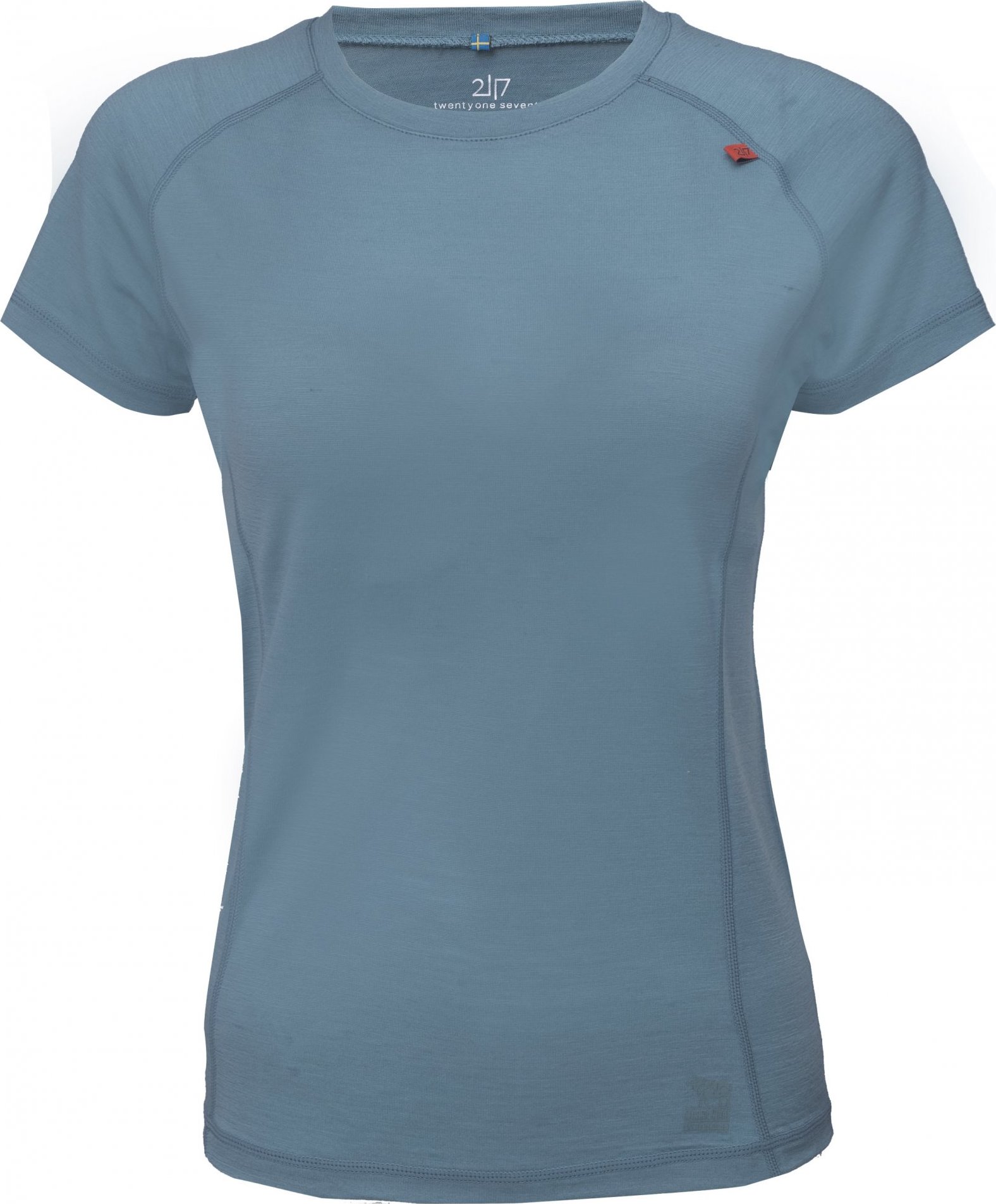 Dámský top s krátkým rukávem z merino vlny 2117 Ullånger Eco modrá Velikost: XS