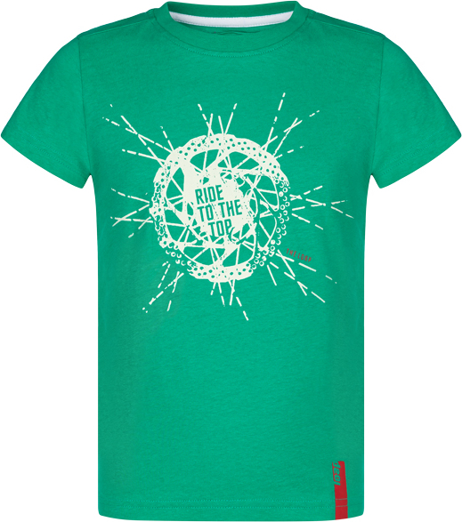 Chlapecké bavlněné triko LOAP Boomerang zelené Velikost: 112/116