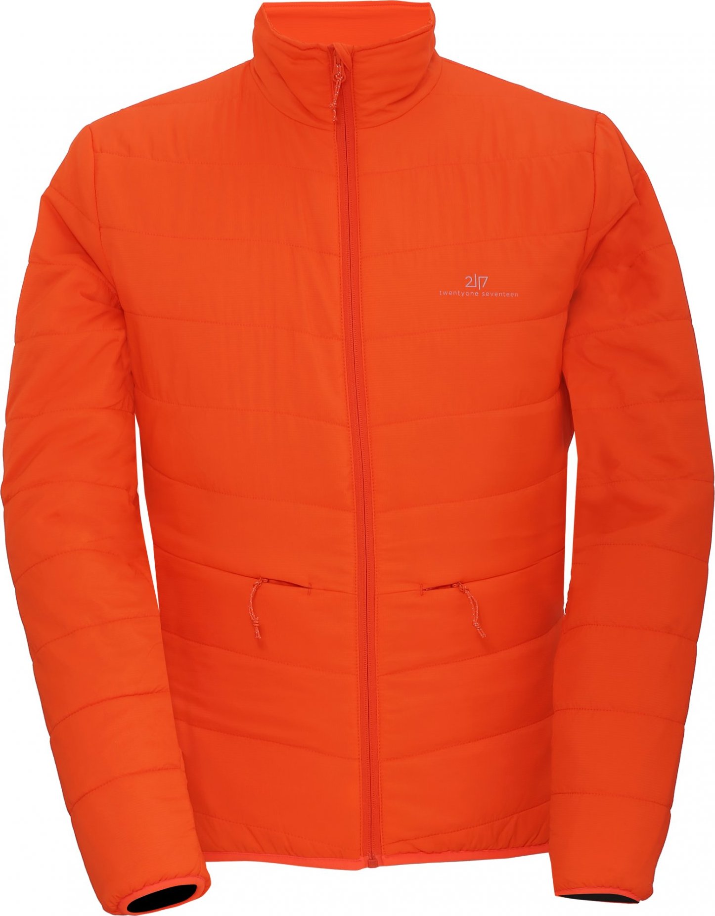 Pánská zateplená bunda bez kapuce 2117 Ekeby Eco oranžová Velikost: M