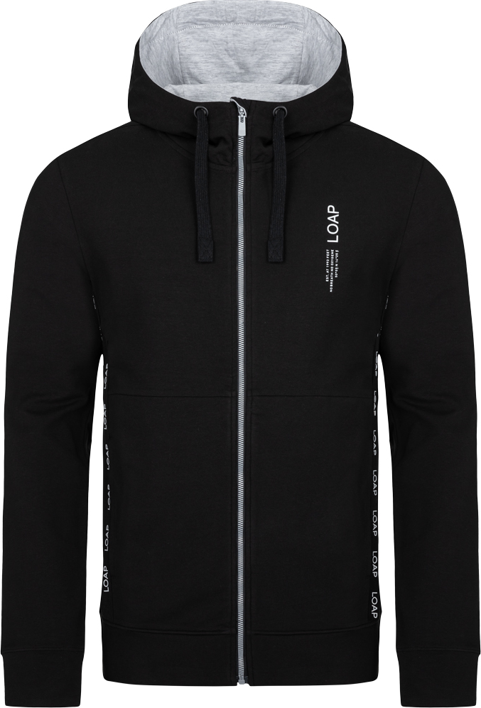 Pánská bavlněná mikina LOAP Ewolucion černá Velikost: M