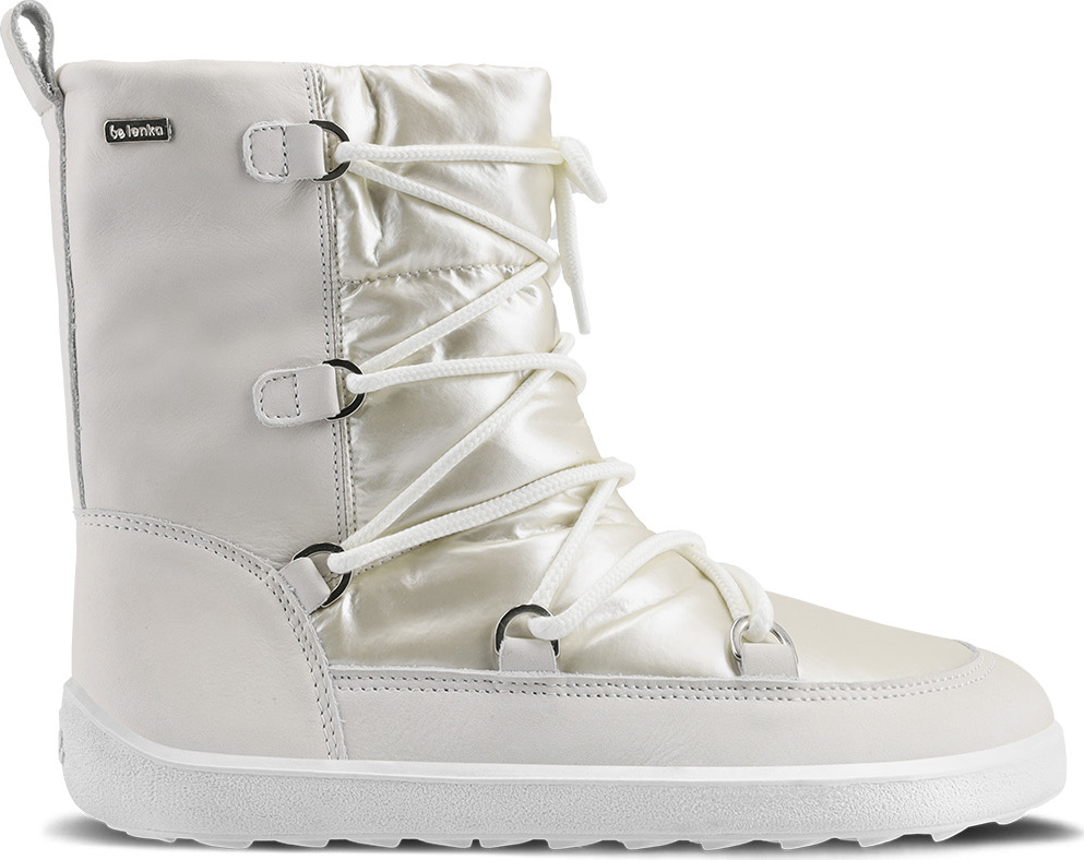 Zimní barefoot boty Be Lenka Snowfox - Pearl White Velikost: 41