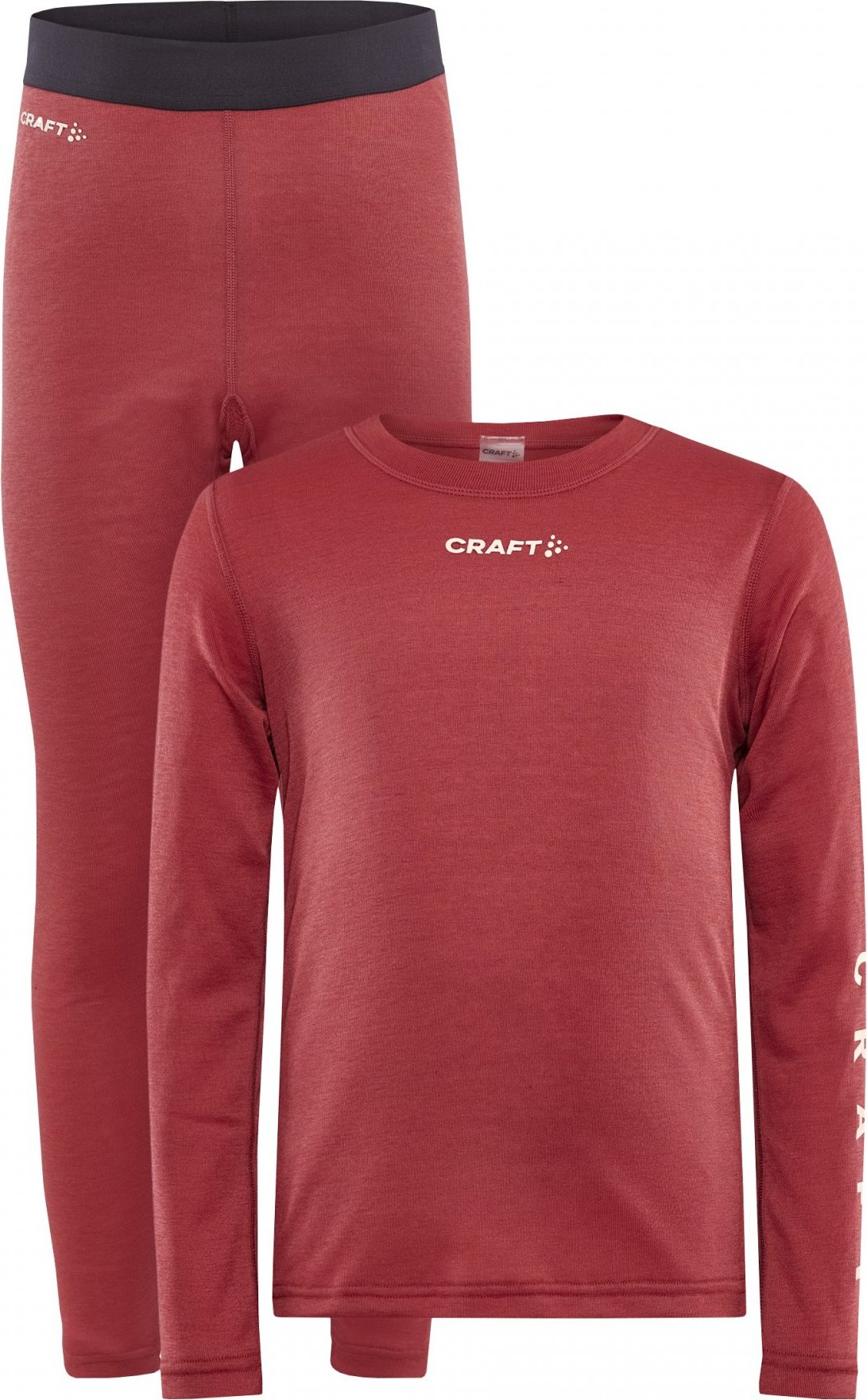 Dětský funkční set CRAFT Core Warm Baselayer červený Velikost: 86