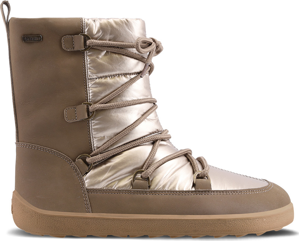 Zimní barefoot boty BE LENKA Snowfox - Champagne & Brown Velikost: 42
