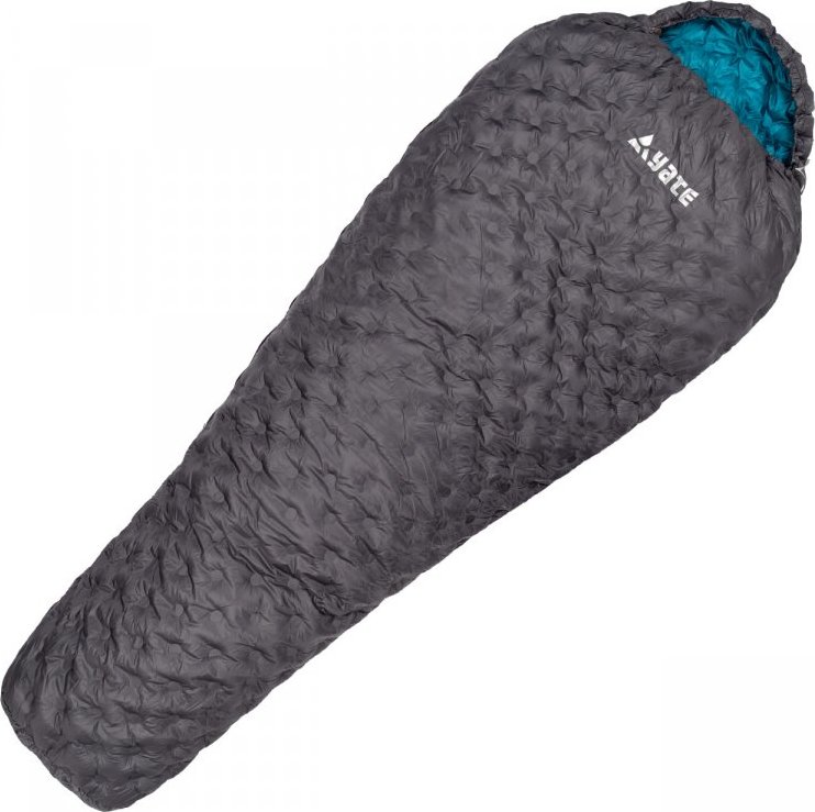 Spací pytel YATE Anaso 500 šedá/petrolejová XL, levý