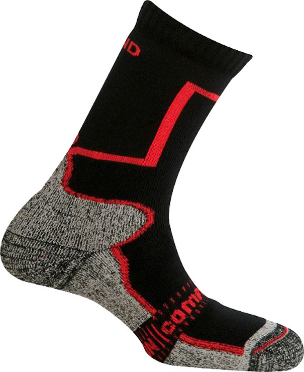Trekingové ponožky MUND Pamir černo/červené 41-45 L