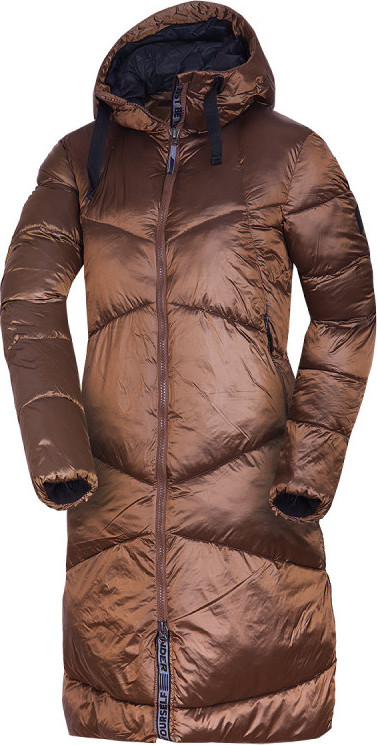 Dámský zimní kabát NORTHFINDER Constance hnědý Velikost: 2XL