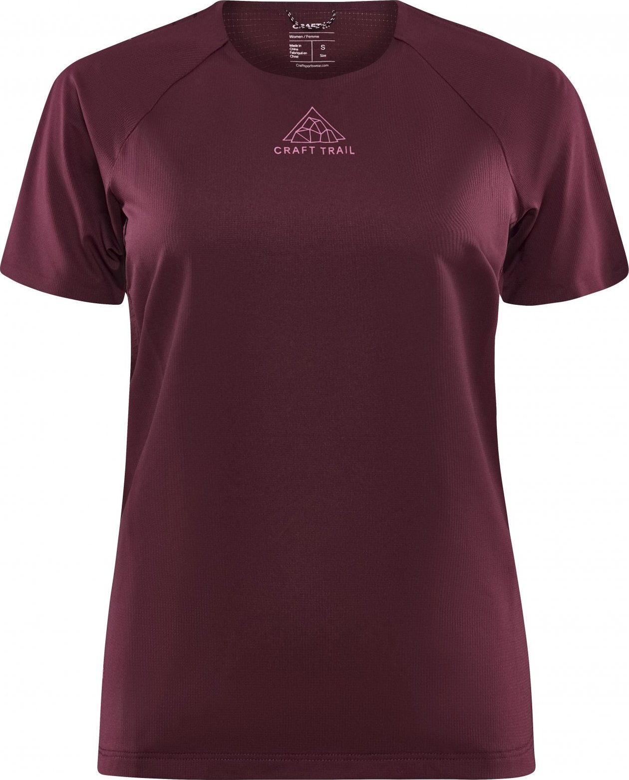 Dámské běžecké triko CRAFT Pro Trail Ss fialové Velikost: L