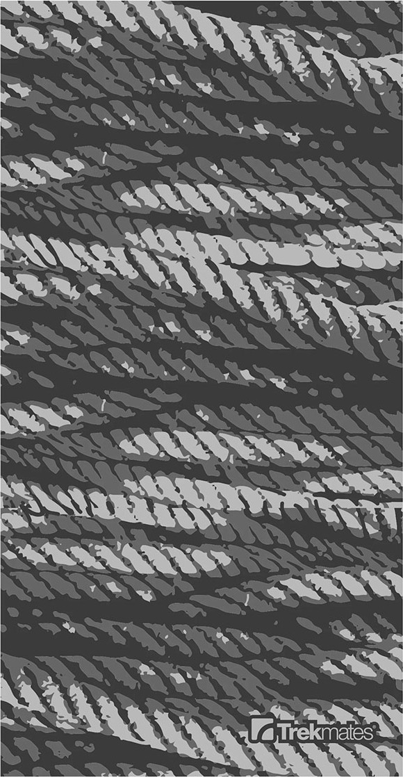 Šátek TREKMATES Choob Rope šedý