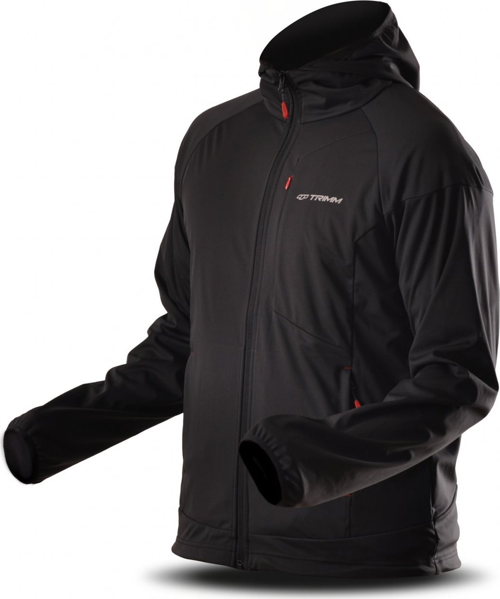 Pánská outdoorová bunda TRIMM Roche černá Velikost: 3XL, Barva: grafit black/ black