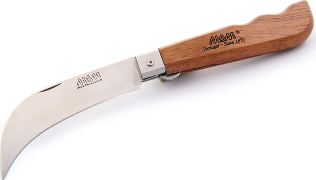 Zavírací houbařský nůž s pojistkou MAM 2070 - bubinga, 9 cm