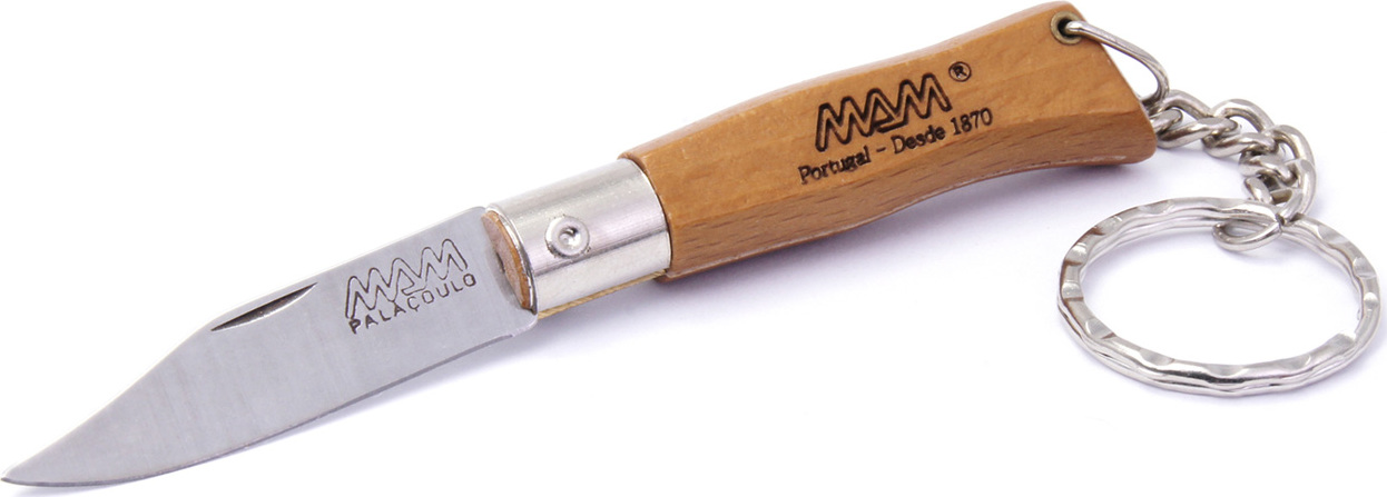 Zavírací nůž s klíčenkou MAM Douro 2002 - buk, 4,5 cm