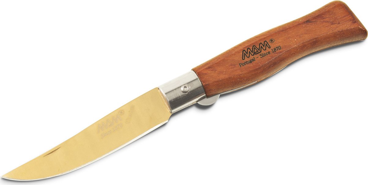 Zavírací nůž s pojistkou MAM Douro 2009 Bronze Titanium - bubinga, 9 cm