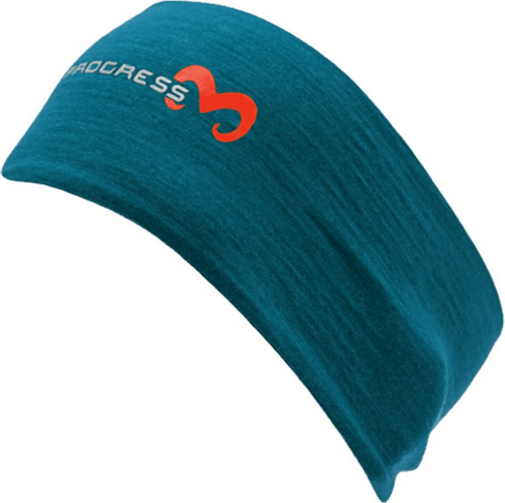 Unisex merino čelenka PROGRESS Headband petrolejová Velikost: UNI