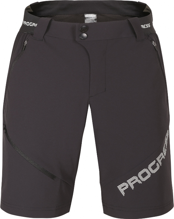 Pánské outdoorové kraťasy PROGRESS Genius Shorts černé Velikost: XL