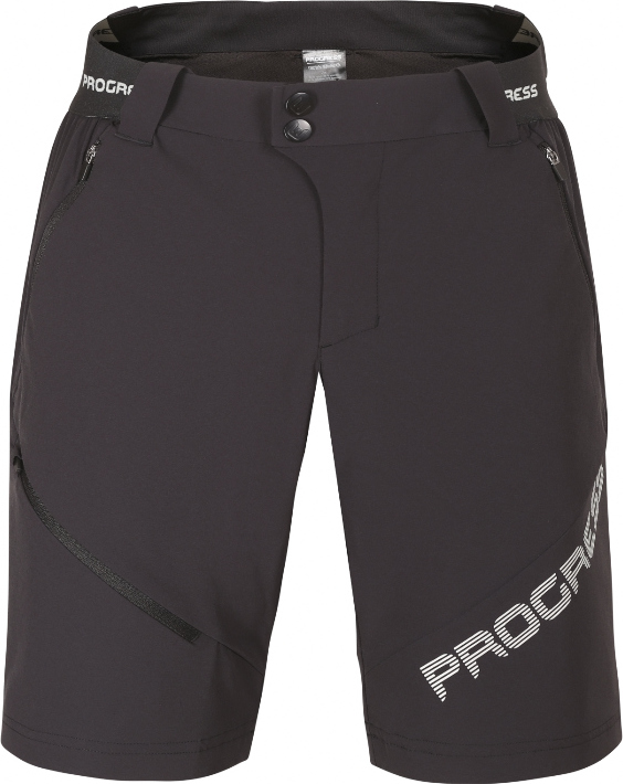 Pánské outdoorové kraťasy PROGRESS Genius Shorts černé Velikost: S