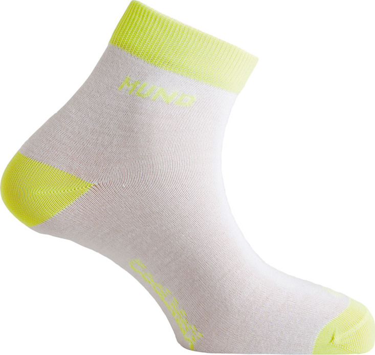 Ponožky MUND Cycling/Running bílo/žluté 36-40 M