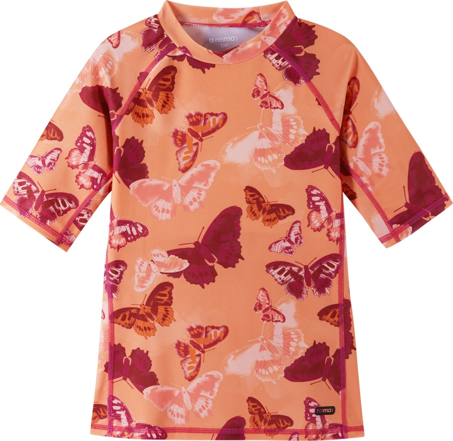 Dětské koupací tričko REIMA Joonia - Coral pink Varianta: 164