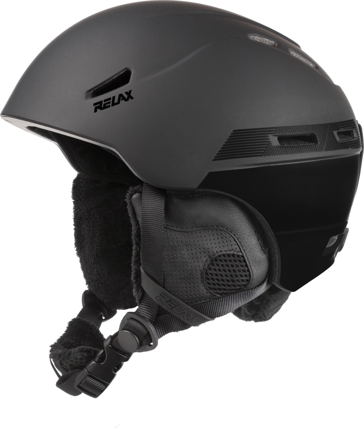 Unisex lyžařská helma RELAX Patrol černá Velikost: L