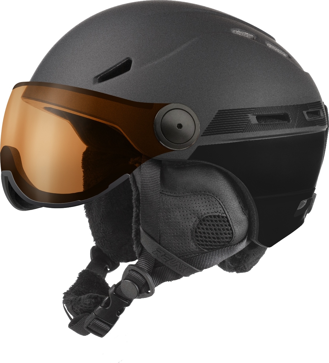 Unisex lyžařská helma RELAX Patrol černá Velikost: L