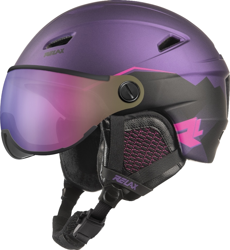 Unisex lyžařská helma RELAX Stealth fialová Velikost: S
