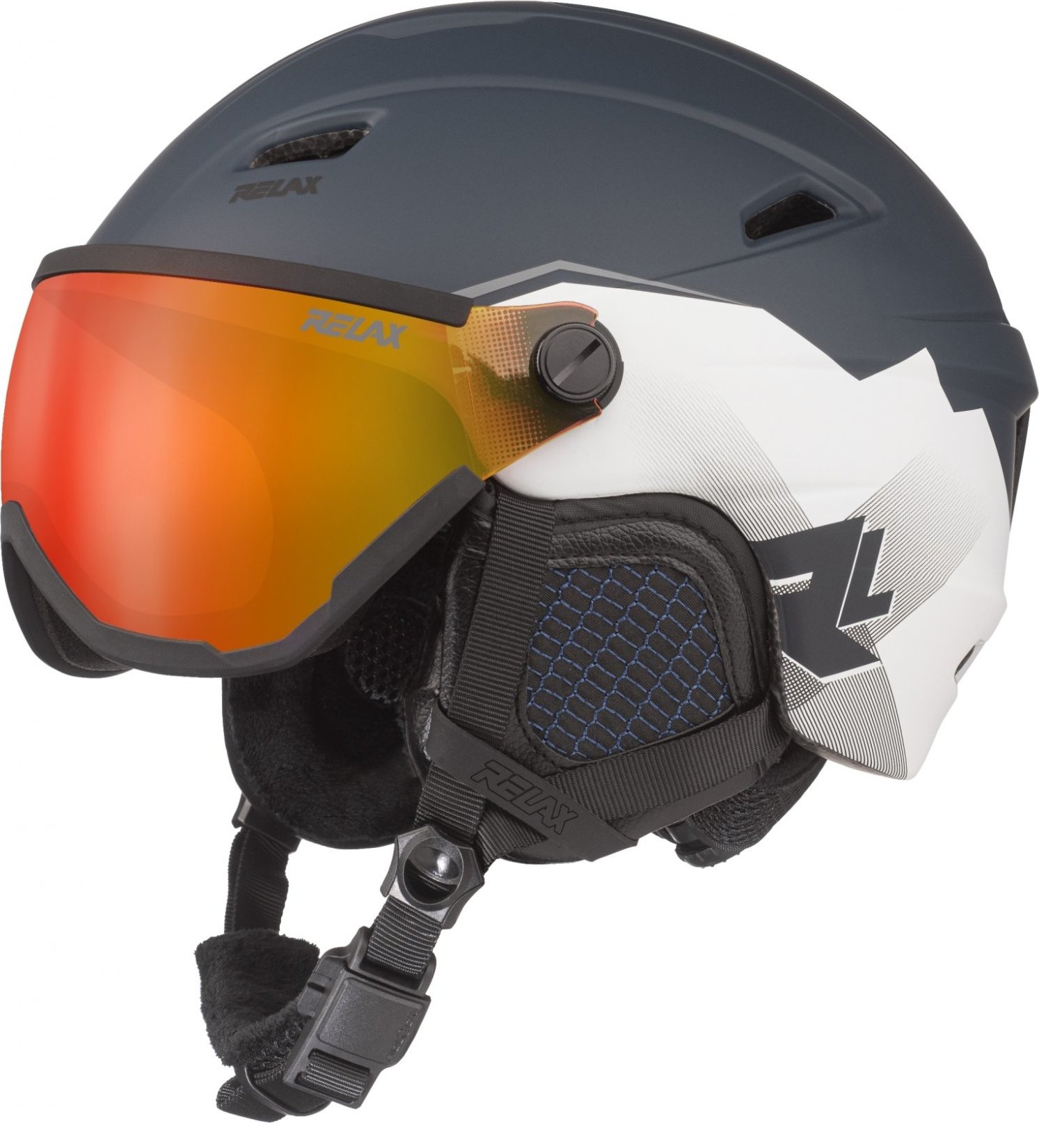 Unisex lyžařská helma RELAX Stealth modrá Velikost: L