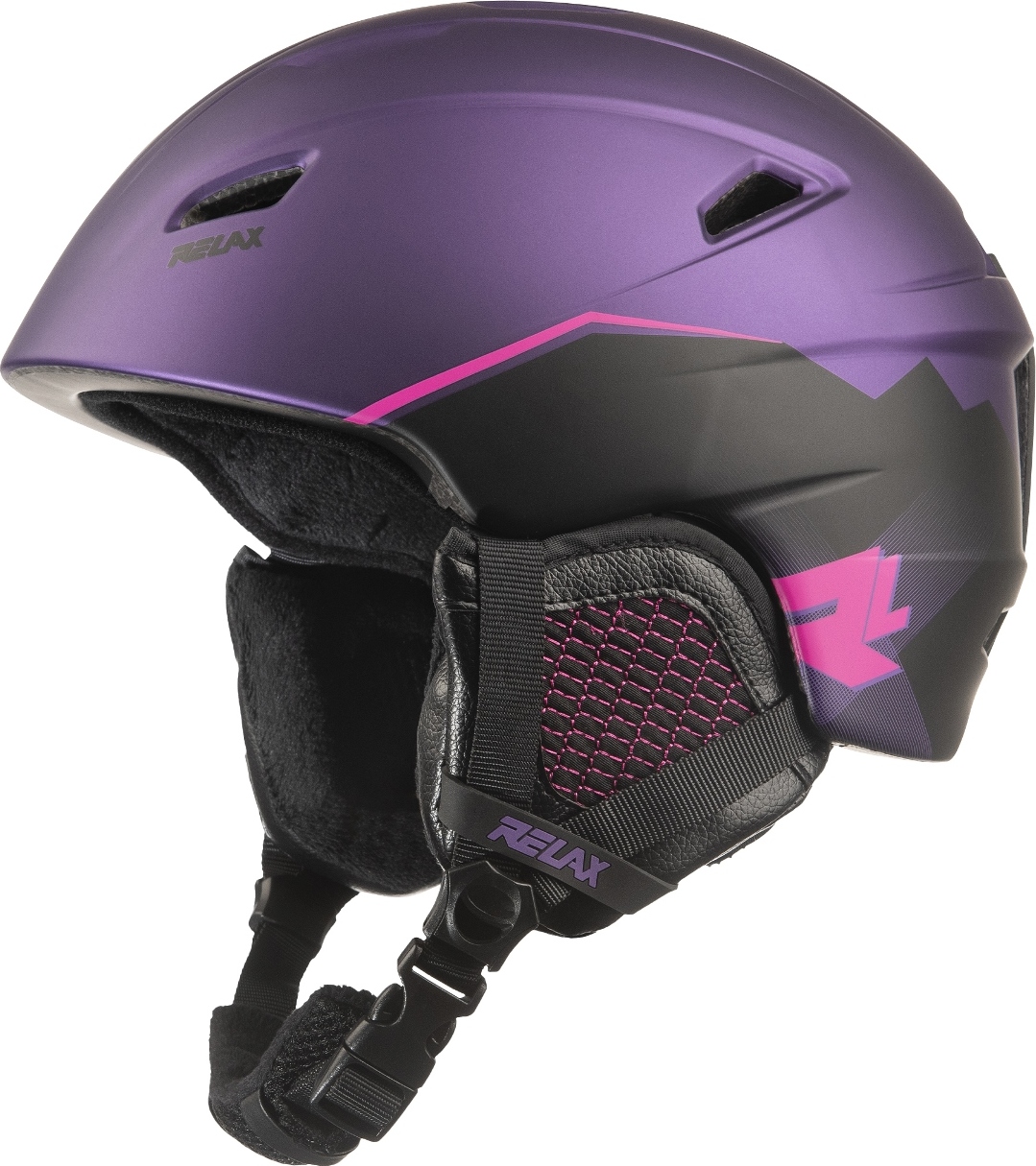 Unisex lyžařská helma RELAX Wild fialová Velikost: S