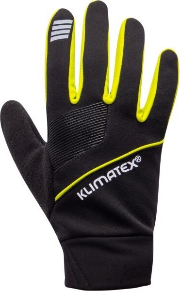 Unisex běžecké rukavice KLIMATEX Pune černé Velikost: M