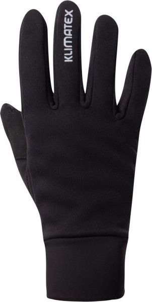 Unisex běžecké rukavice KLIMATEX Veni černé Velikost: XL