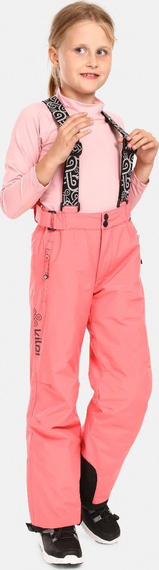 Dětské lyžařské kalhoty KILPI Gabone růžové Velikost: 134