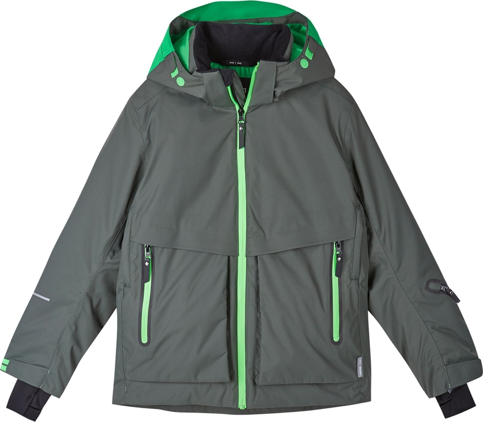 Dětská membránová zimní bunda REIMA Tirro - Thyme green Varianta: 122