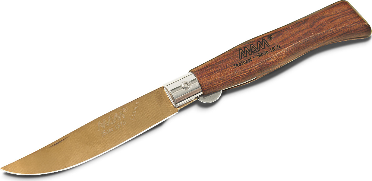 Zavírací nůž s pojistkou MAM Douro 2084 Bronze Titanium - bubinga, 8,3 cm