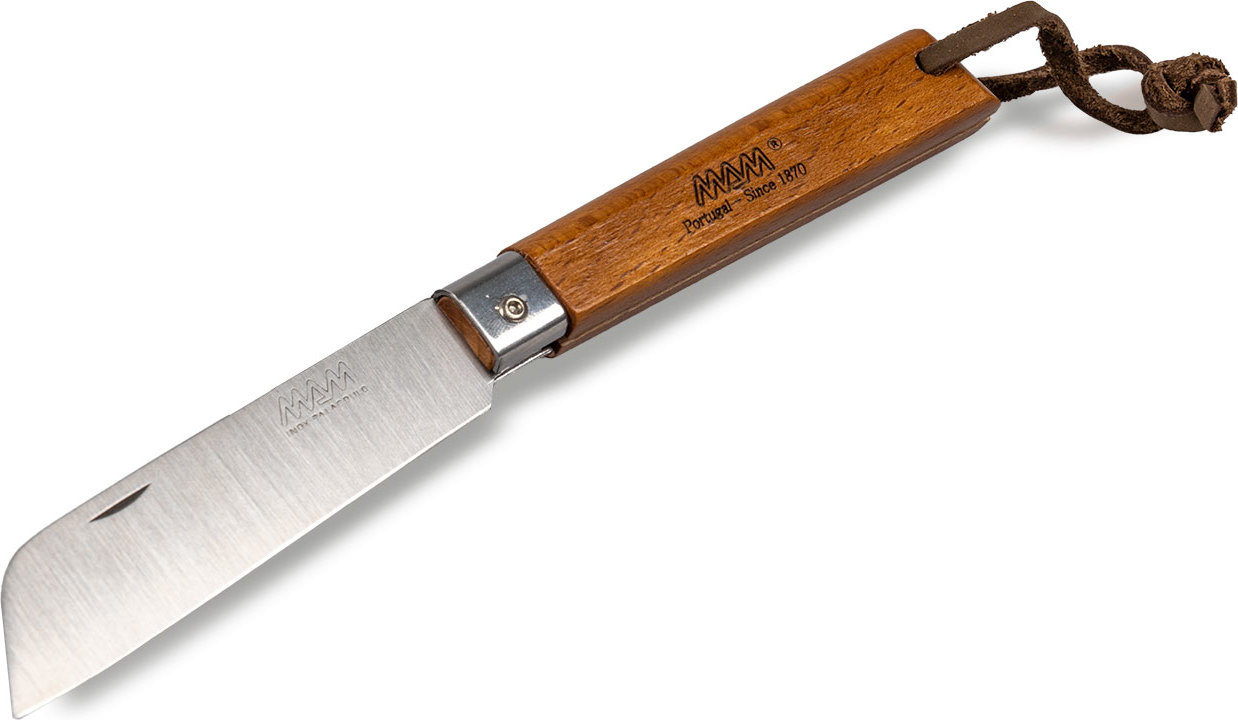 Zavírací nůž s koženým poutkem MAM Operario 2042 - bubinga 8,8 cm