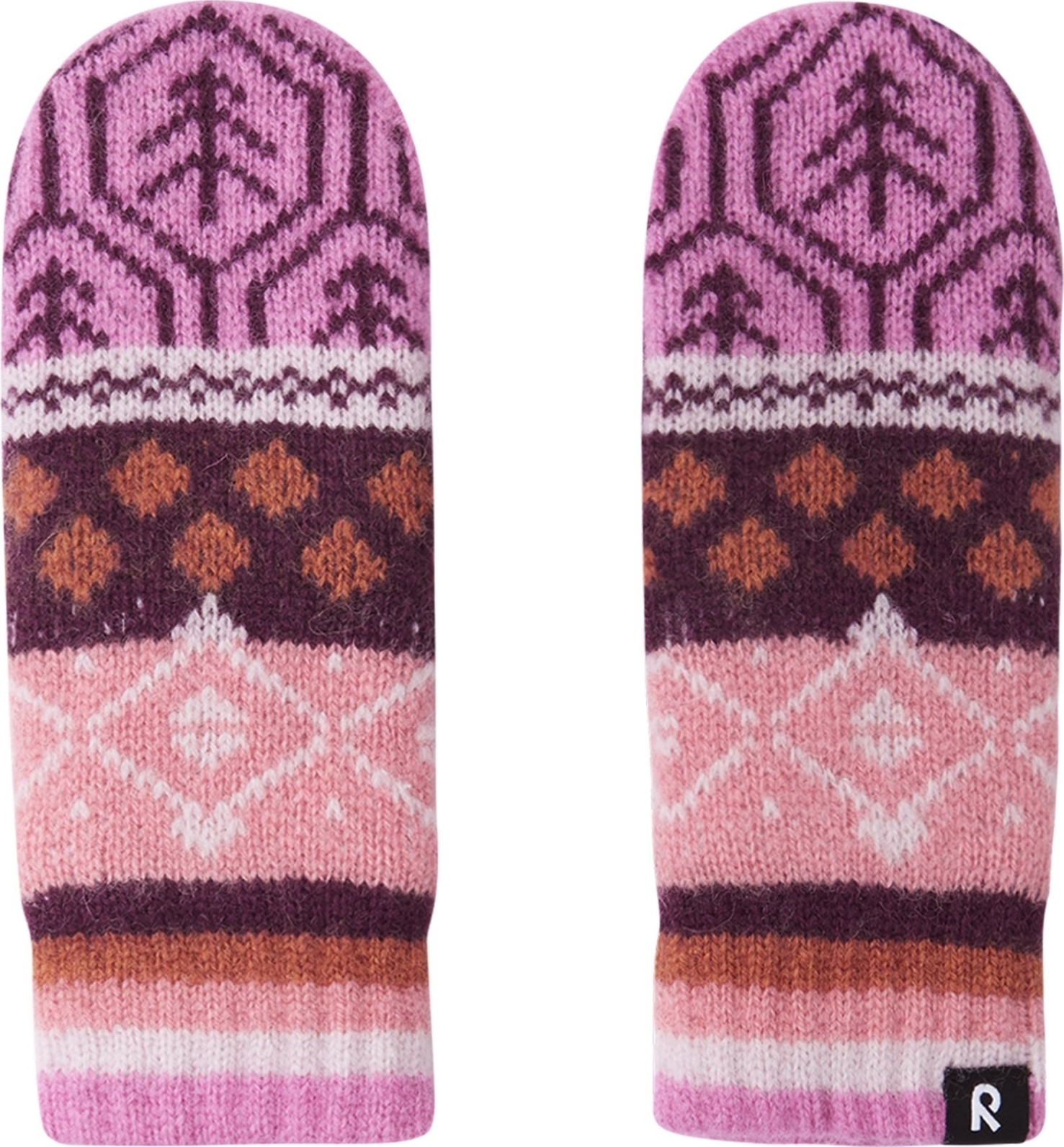 Dětské pletené rukavice REIMA Luminen - Cold Pink Varianta: 6
