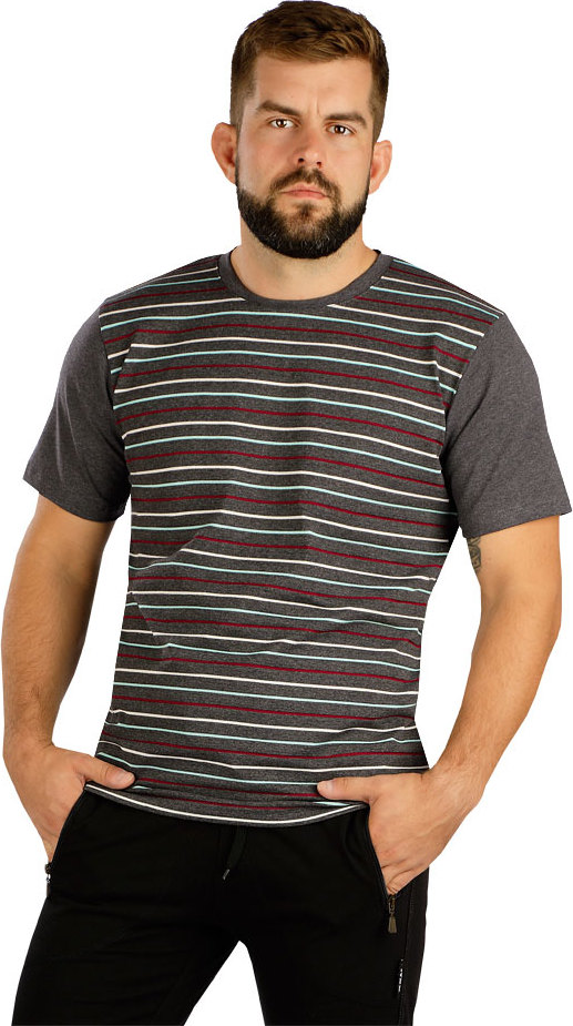 Pánské triko LITEX s krátkým rukávem šedé Velikost: M