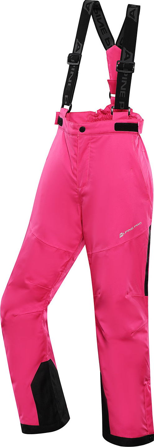 Dětské lyžařské kalhoty ALPINE PRO Osago růžové Velikost: 128-134