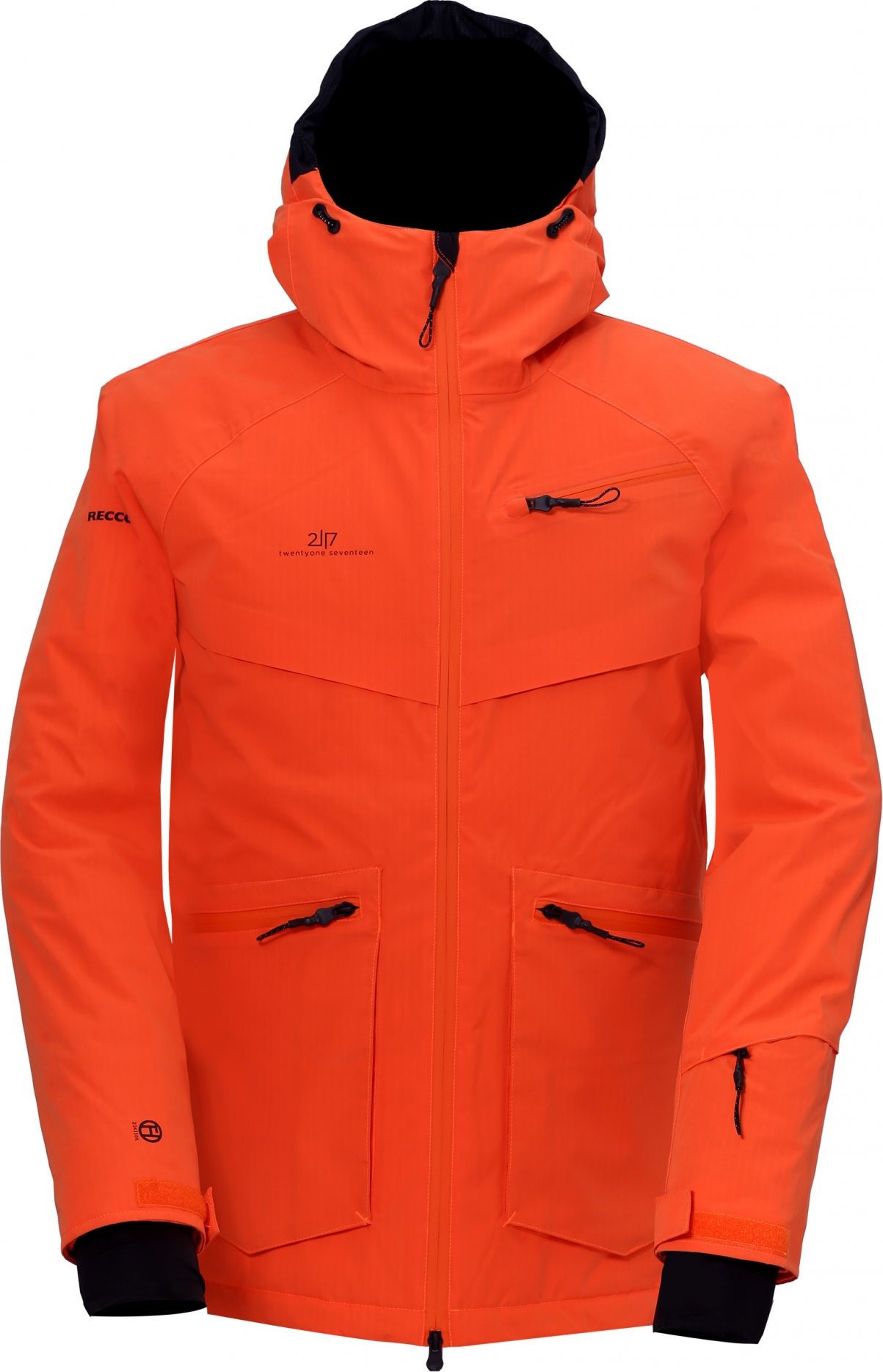 Pánská lyžařská bunda 2117 Nyhem Eco oranžová Velikost: S