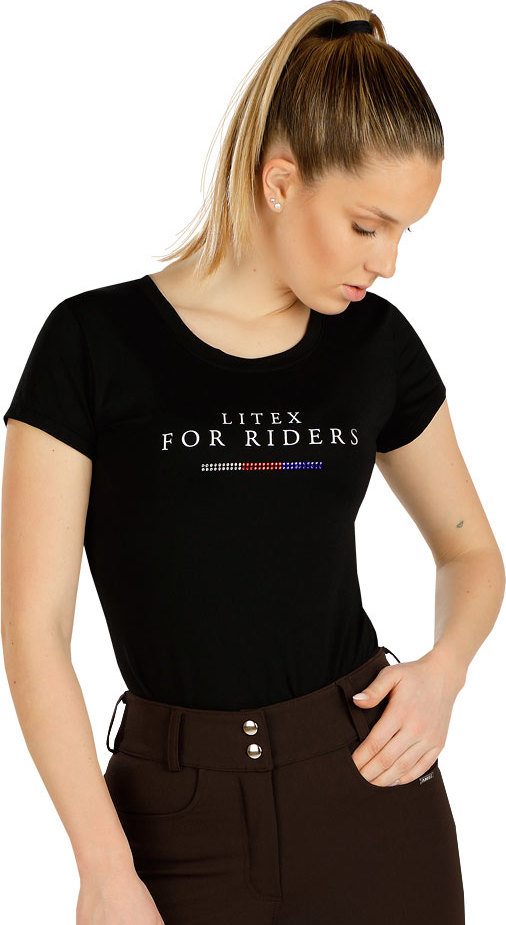 Dámské triko LITEX s krátkým rukávem černé Velikost: S, Barva: černá
