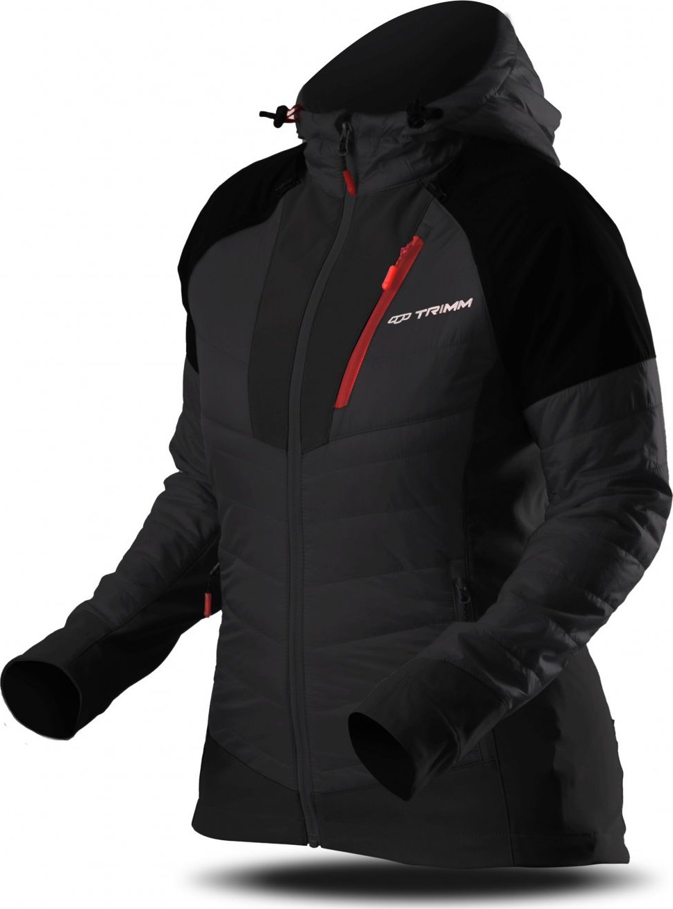 Dámská sportovní bunda TRIMM Contra black/grafit black Barva: black/ grafit black, Velikost: M