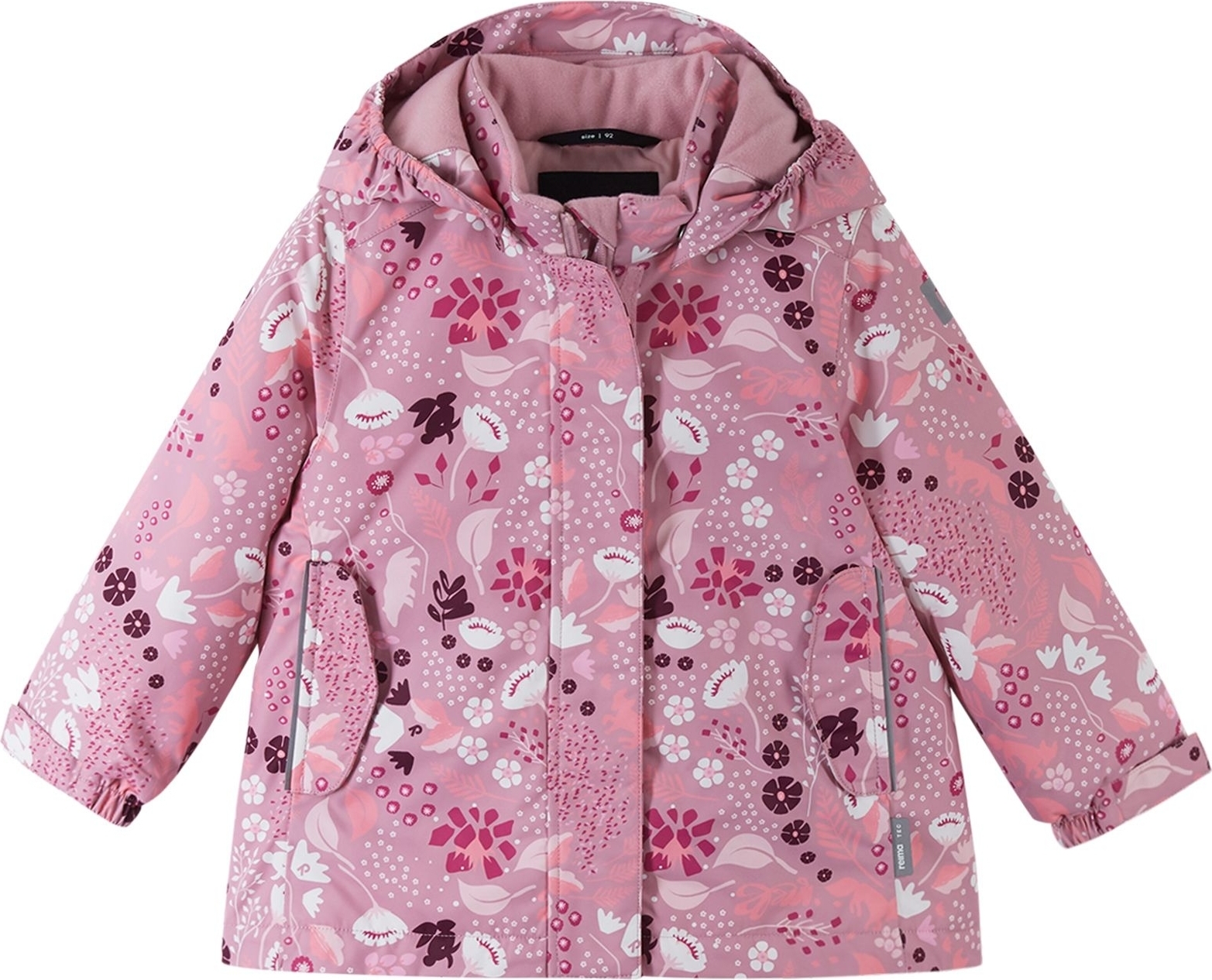 Dětská zimní membránová bunda REIMA Kuhmoinen - Grey Pink Varianta: 110