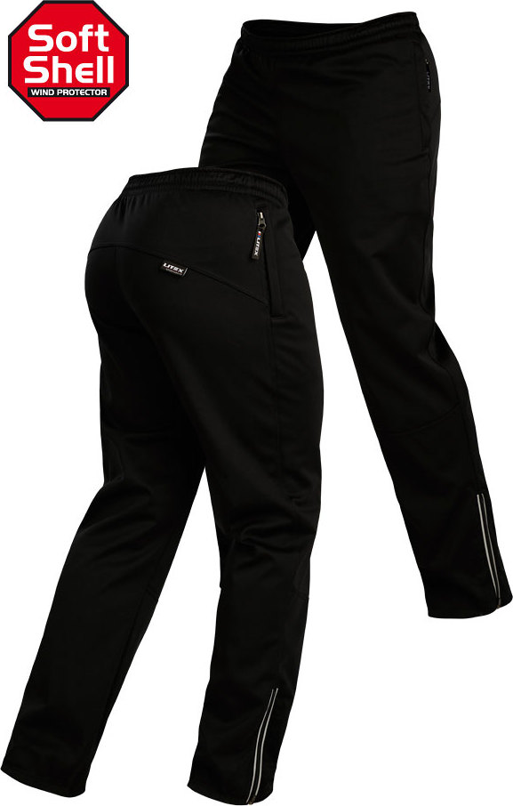 Pánské softshellové kalhoty LITEX černé Velikost: XXL, Barva: černá