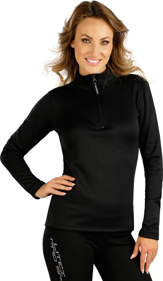 Dámská mikina LITEX se zipem černá Barva: černá, Velikost: L