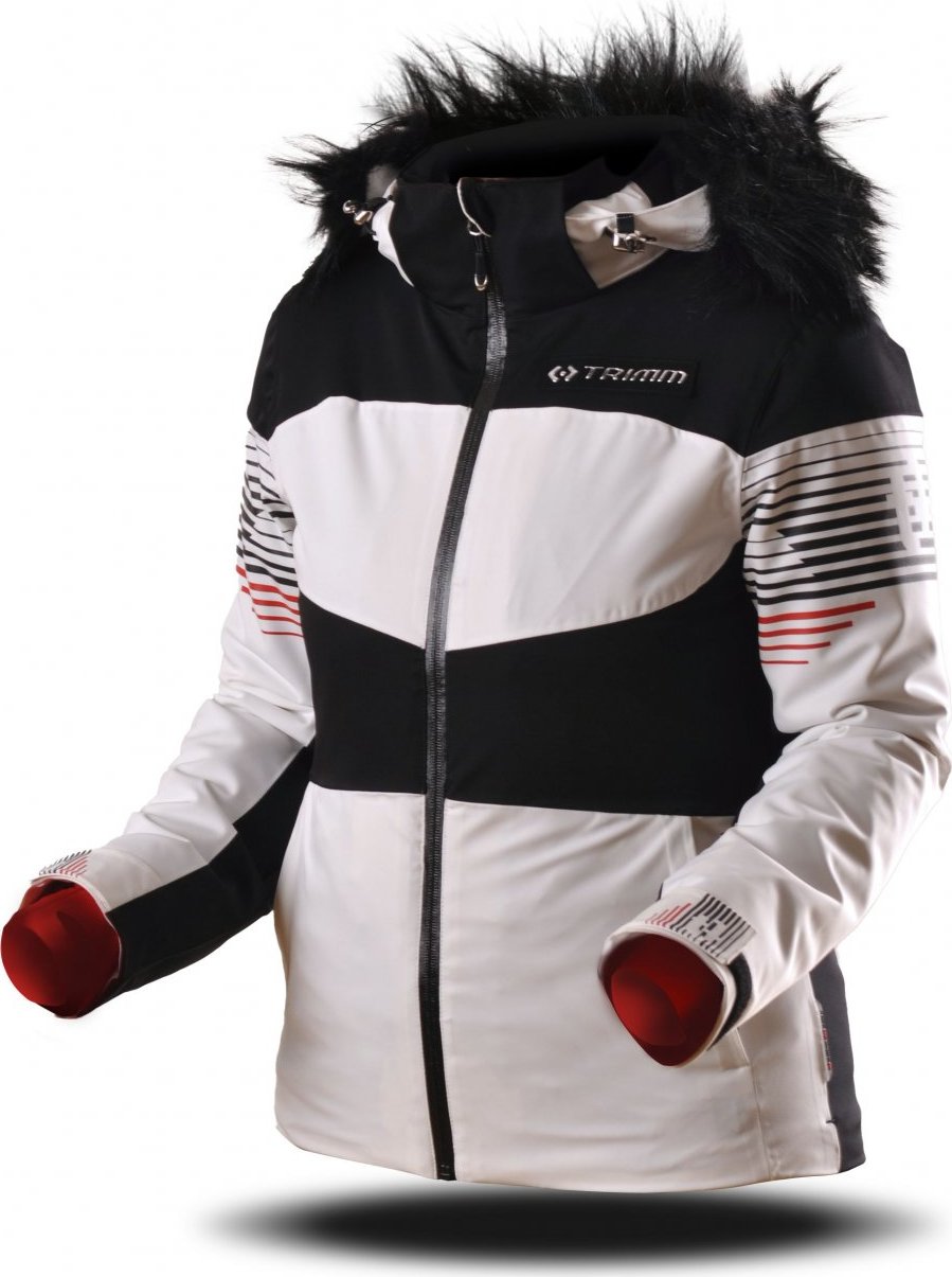 Dámská lyžařská bunda TRIMM Valona white/black Velikost: XS, Barva: white/ black