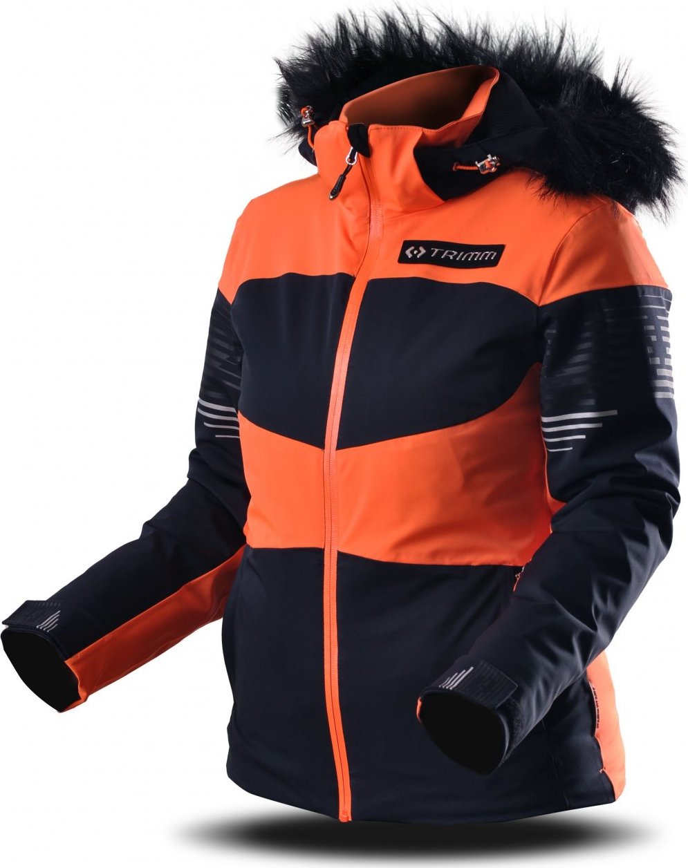 Dámská lyžařská bunda TRIMM Valona dark blue/signal orange Velikost: XL, Barva: dark blue/signal orange