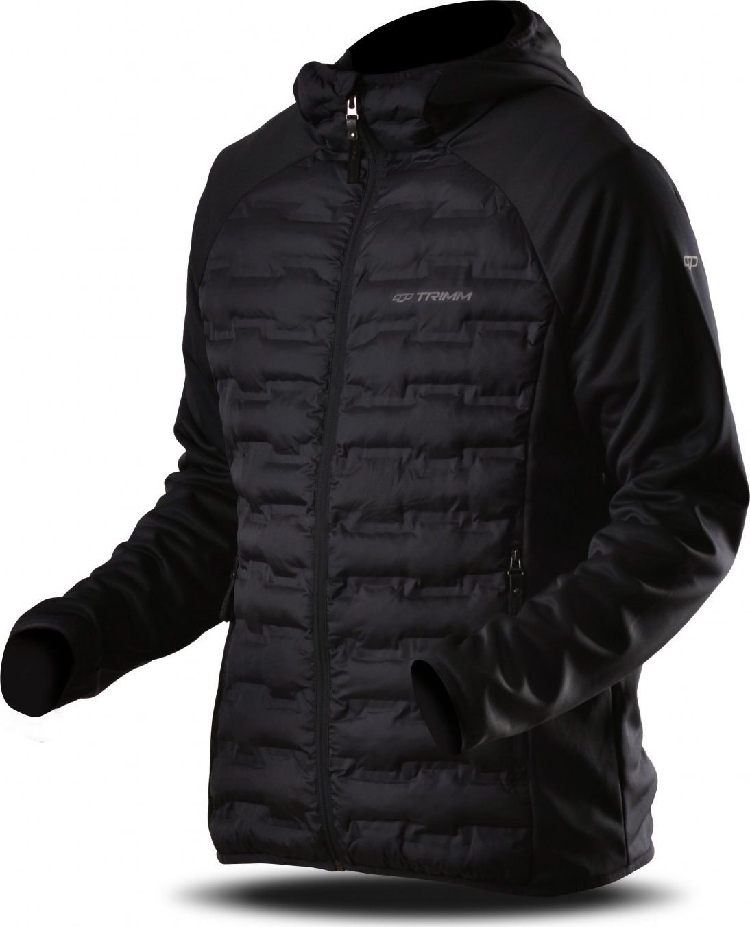 Pánská multifunkční bunda TRIMM Ervi grafit black/black Barva: grafit black/ black, Velikost: M
