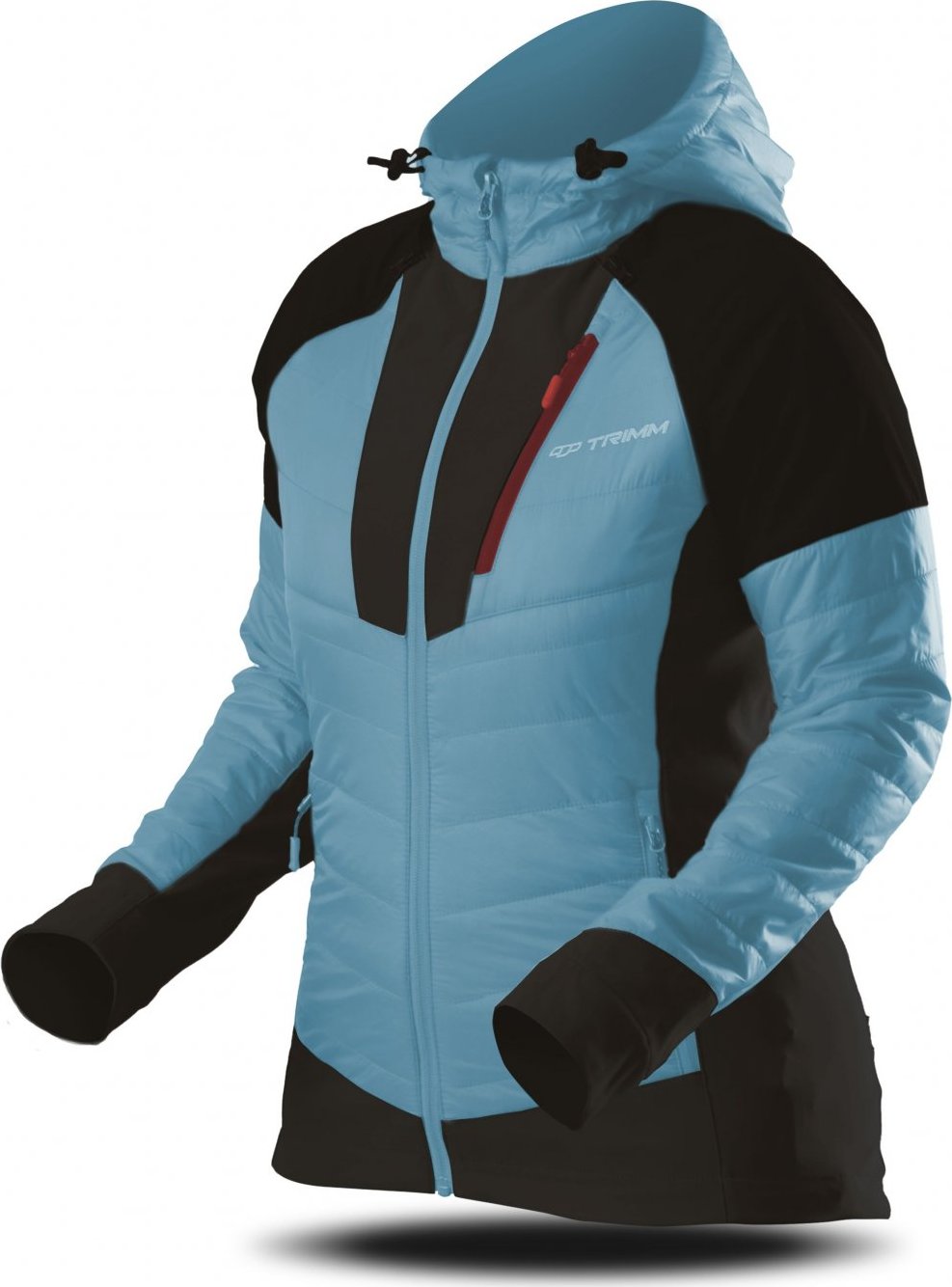 Dámská sportovní bunda TRIMM Contra azure/grafit black Barva: azure/grafit black, Velikost: XS
