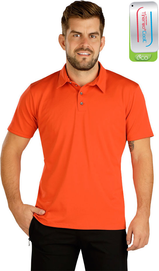 Pánské polo triko LITEX oranžové Velikost: L, Barva: cihlová